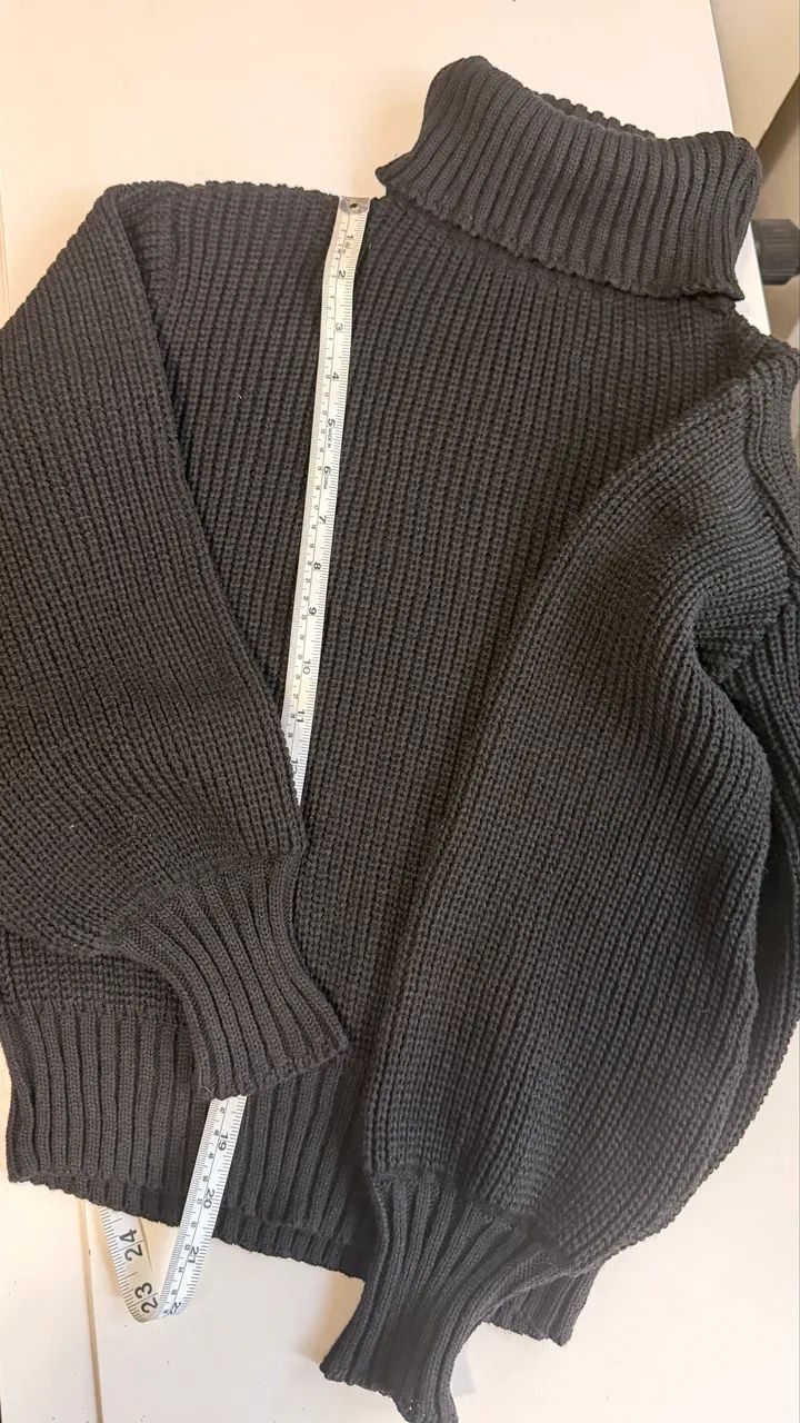 Blusa de lã preta  - Foto 2