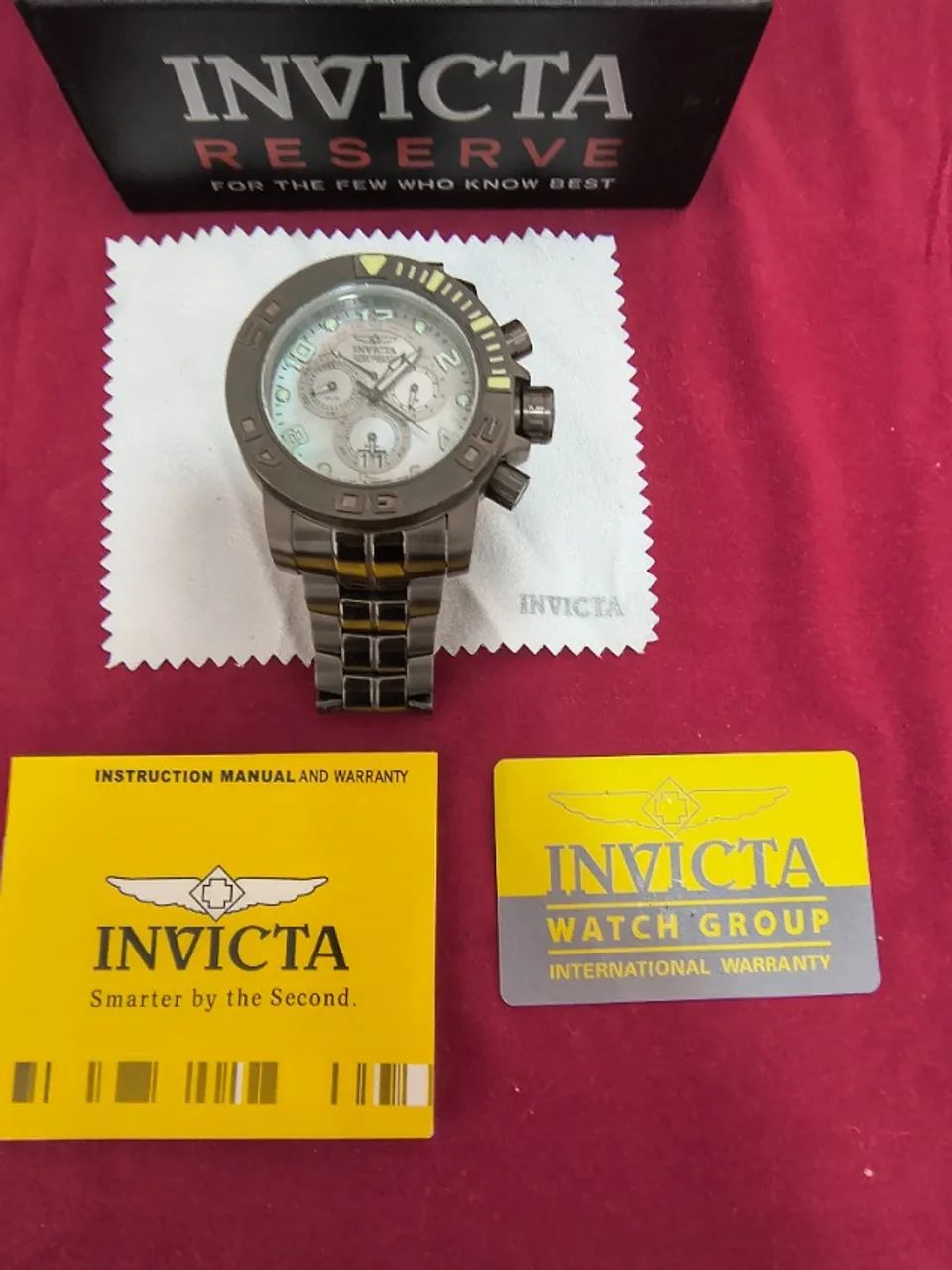 Relógio Invicta Reserve Chronograph Gunmetal - Impecável, Na Caixa Com NF E Certificado - Foto 4