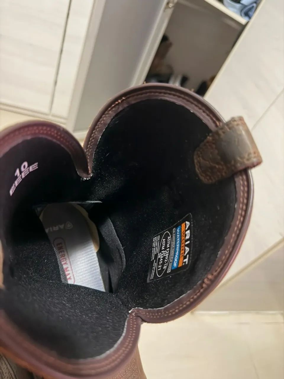 Bota Ariat Work Dark Brown - Foto 4