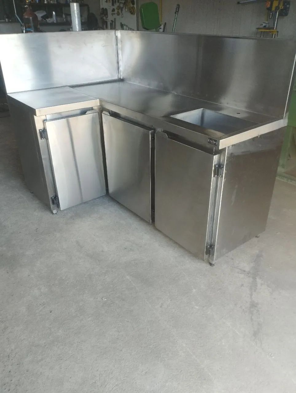 Balcão em aço inox, armários, gabinete  - Foto 5