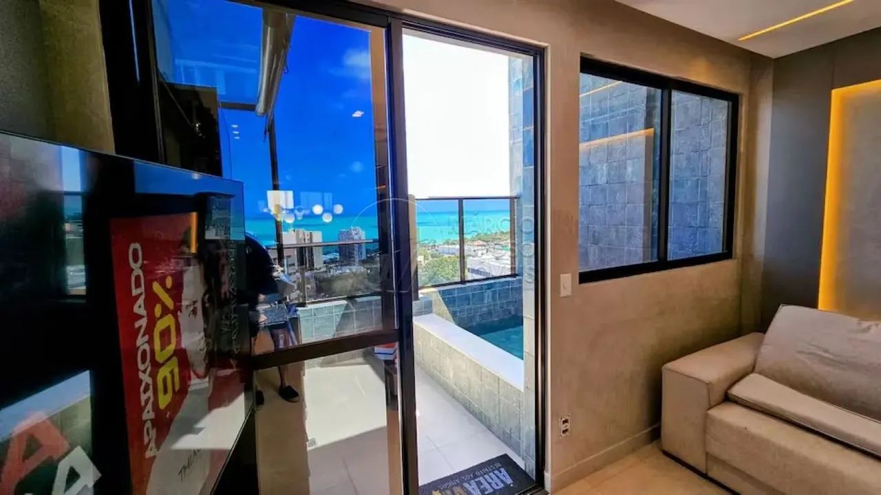 Cobertura 2 quartos com vista para o mar na Ponta Verde, 100% mobiliada e decorada. - Foto 3