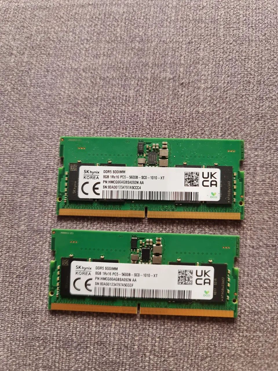 Memória DDR5 2x8gb= 16gb 4800Mhz (Notebook) - Memória RAM