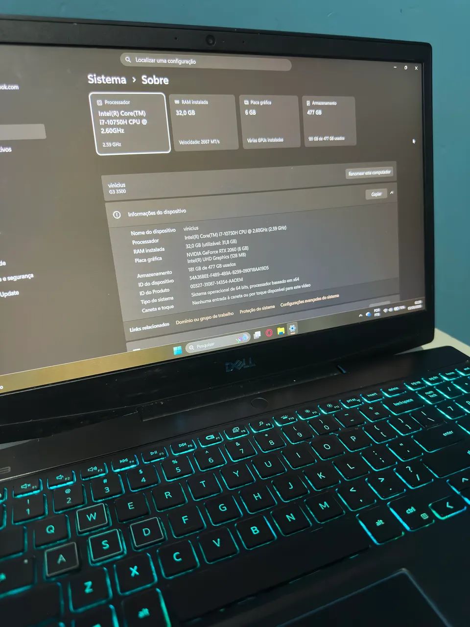 Notebook DELL GAMER G3  - Foto 2