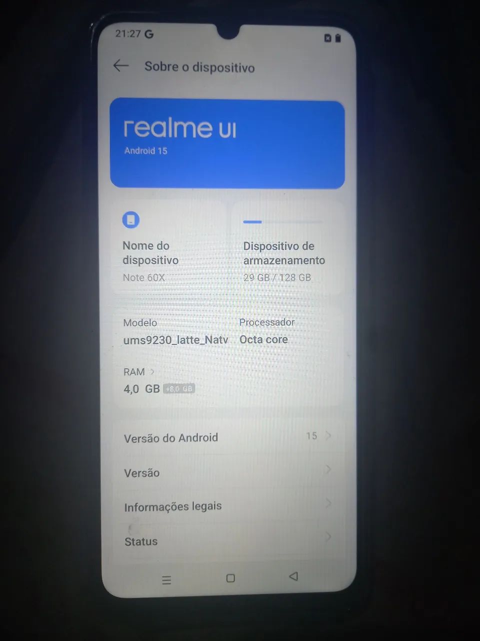Celular realme note 60x