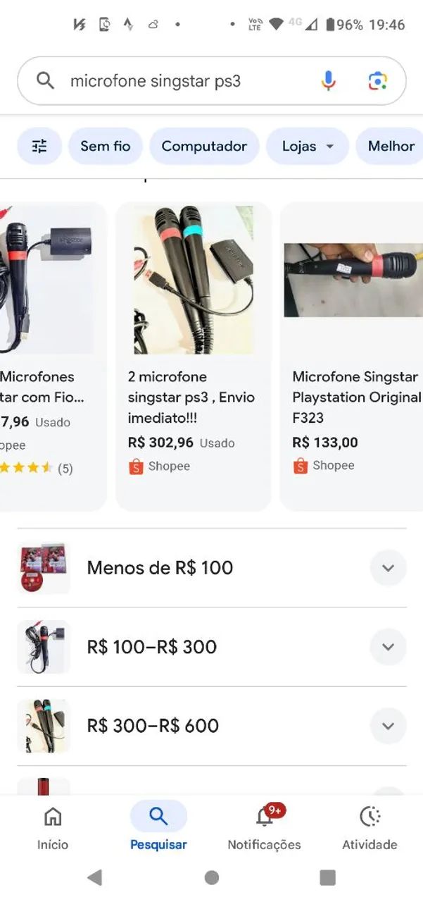 Dois microfone singstar PS3
