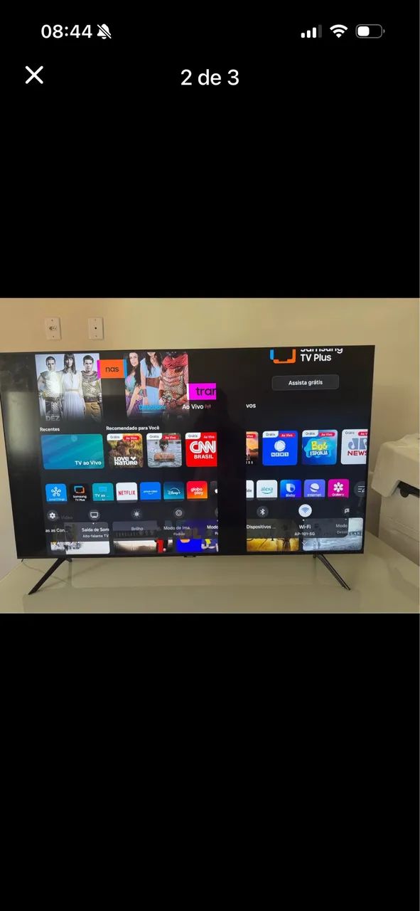 Tv smart led Samsung cristal 58 polegadas (tela está com defeito) - Foto 3