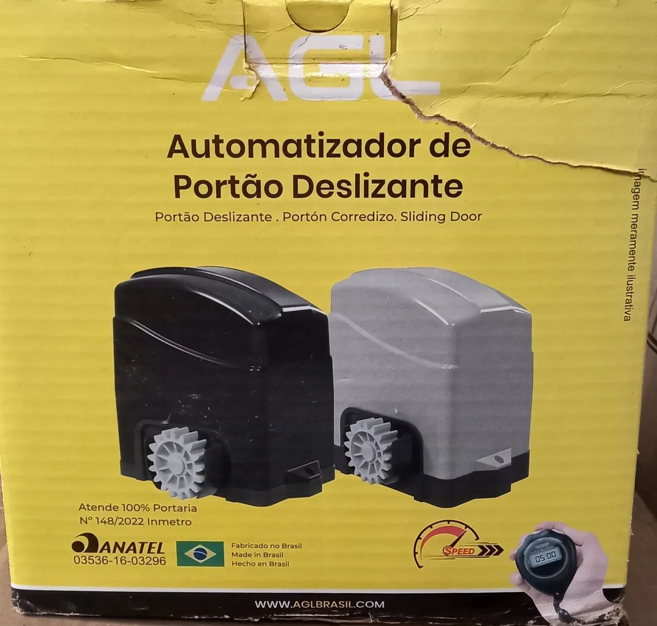 Motor automatizado para portão deslizante