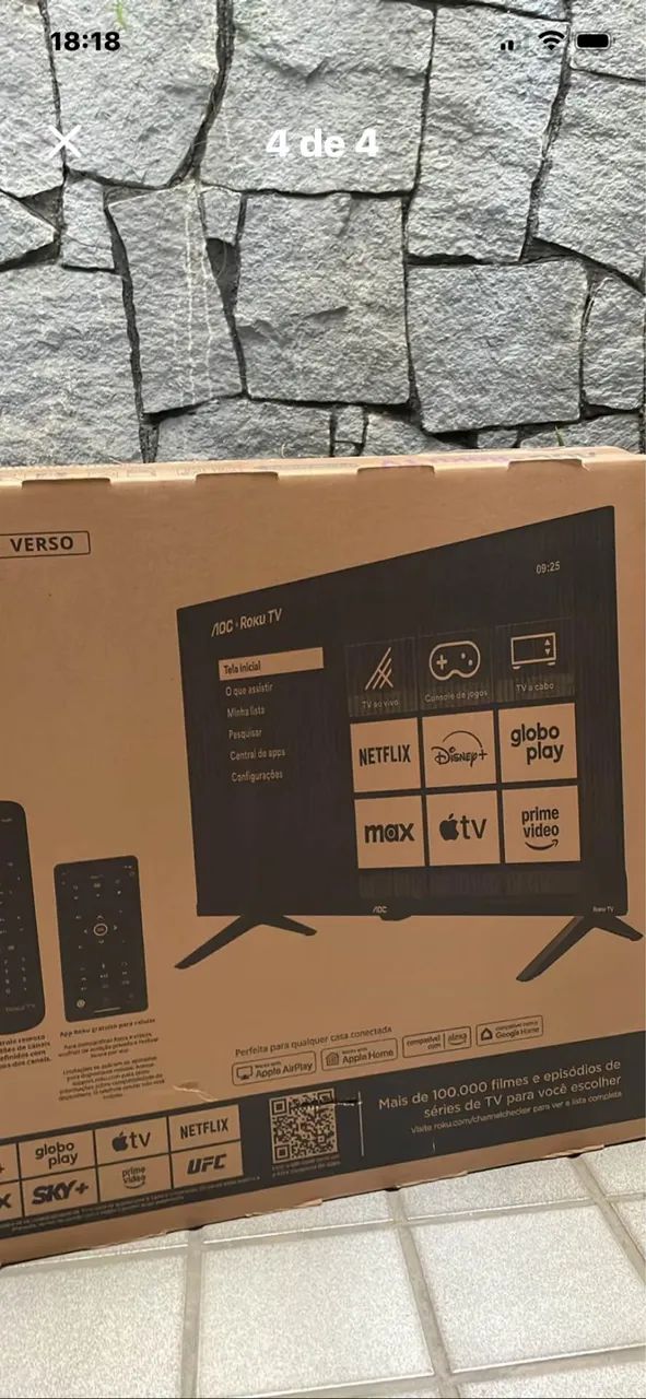 Uma smart tv de 50 polegadas lacrada na caixa muito boa um Ano de garantia  - Foto 4
