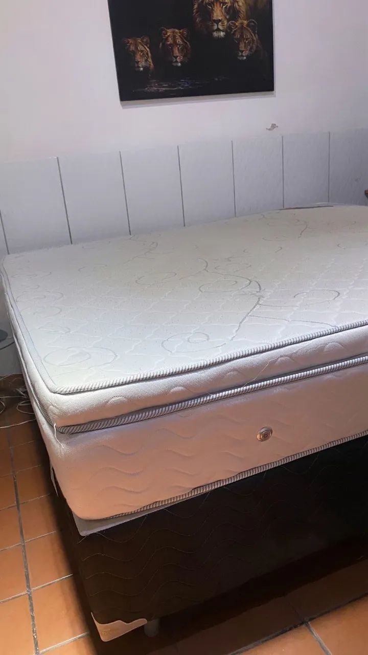 Cama Box , King Ortobom ( Completamente nova)