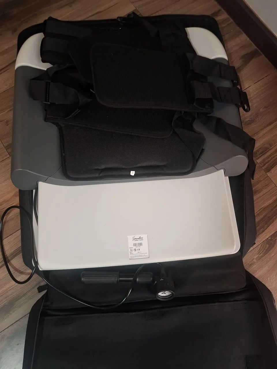 Vende um dispositivo de tração lombar portátil sauders co bomba manual em estojo de viag  - Foto 4