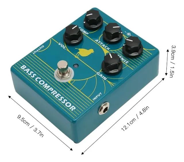 Pedal De Efeito Compressor Zory Para Baixo Elétrico - Foto 2