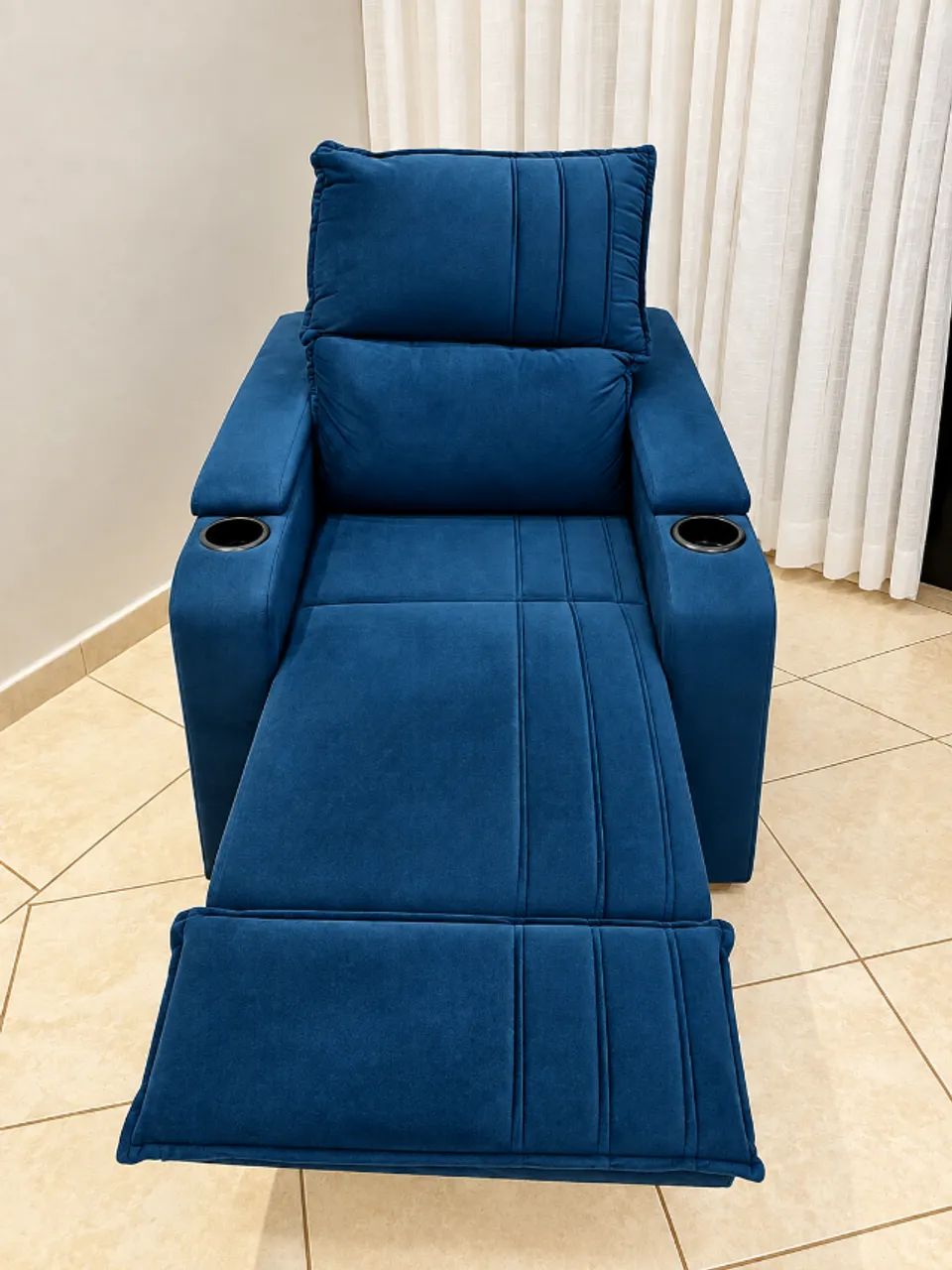 POLTRONA RECLINÁVEL AZUL - Foto 2