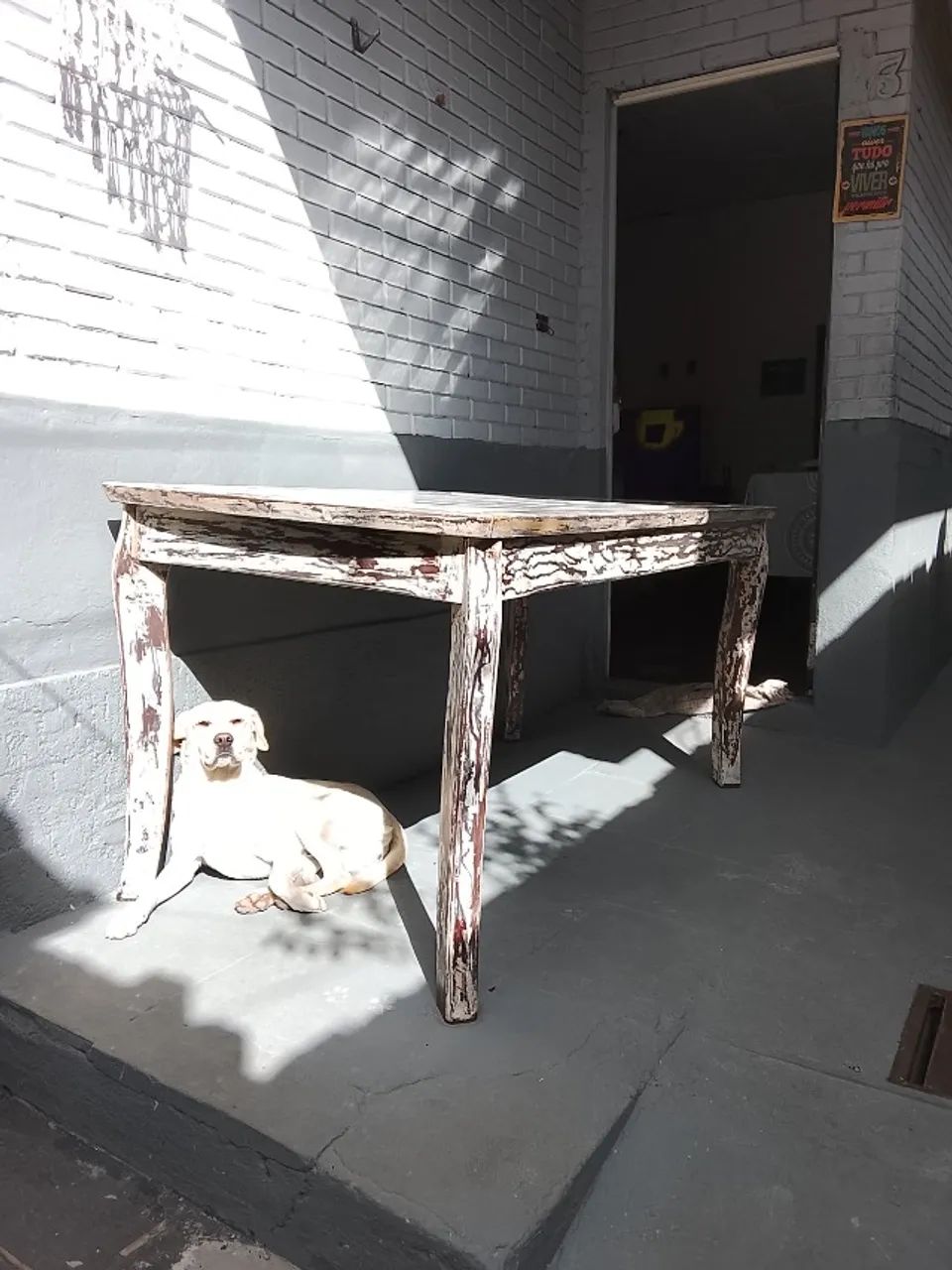Mesa rústica 