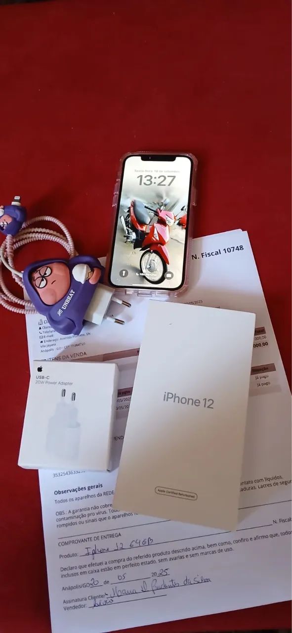 iPhone 12 64GB Impecável - Única Dona (Caixa, Carregador e NF) - Foto 5