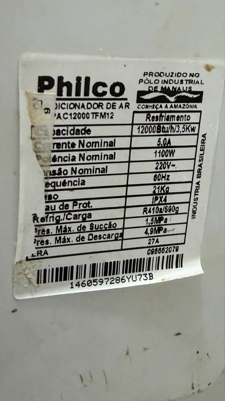 AR CONDICIONADO 12 mil btus PHILCO - Foto 4