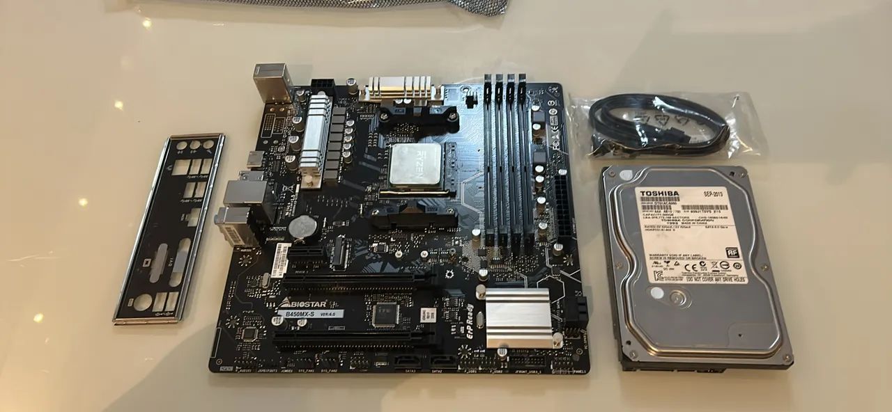Conjunto gamer para PC - Placa mãe, processador e hd  - Foto 5