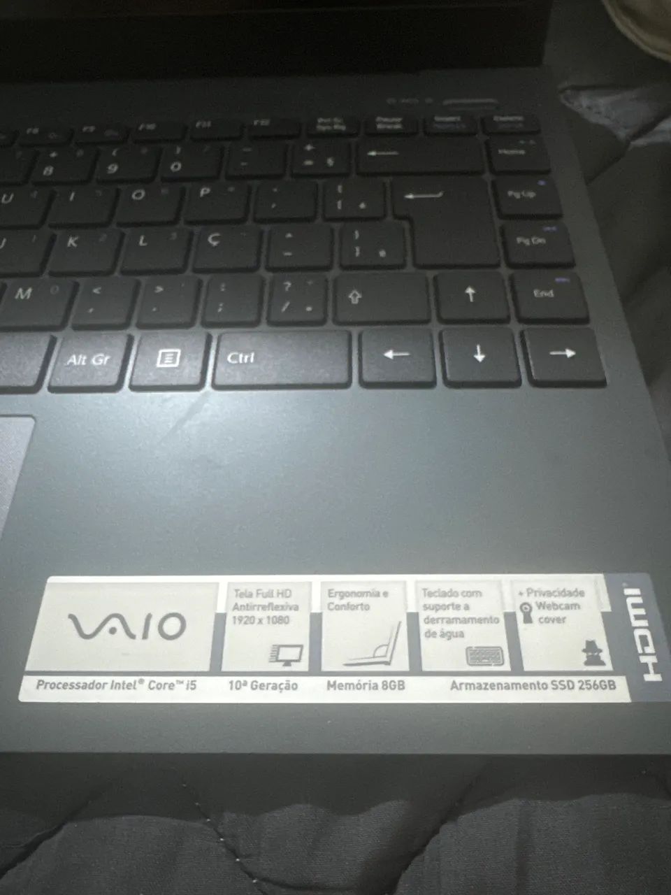 Notebook VAIO FE14 i5 10 Geração, 8gb RAM,  256GB SSD, FULL HD - Foto 4