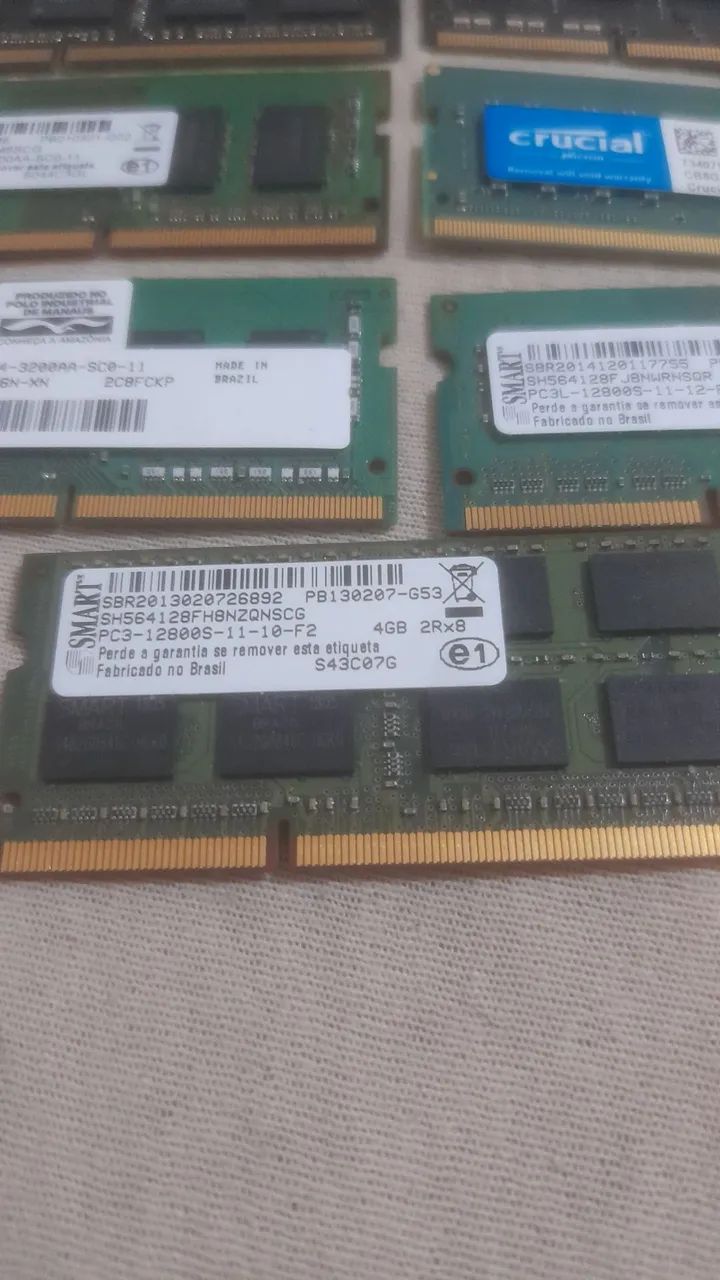 Memoria para notebook Ddr4 e Ddr3 - Foto 2