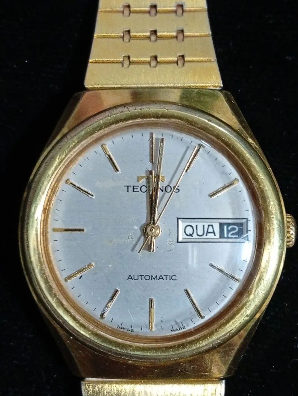 Relógio technos Gold plaquê automático 453010278287288322