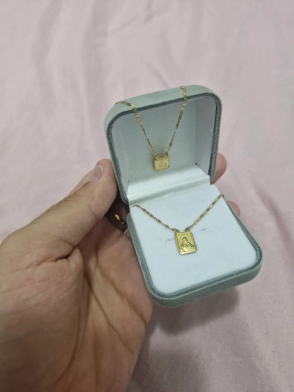 Escapulario em ouro 18k - Foto 2