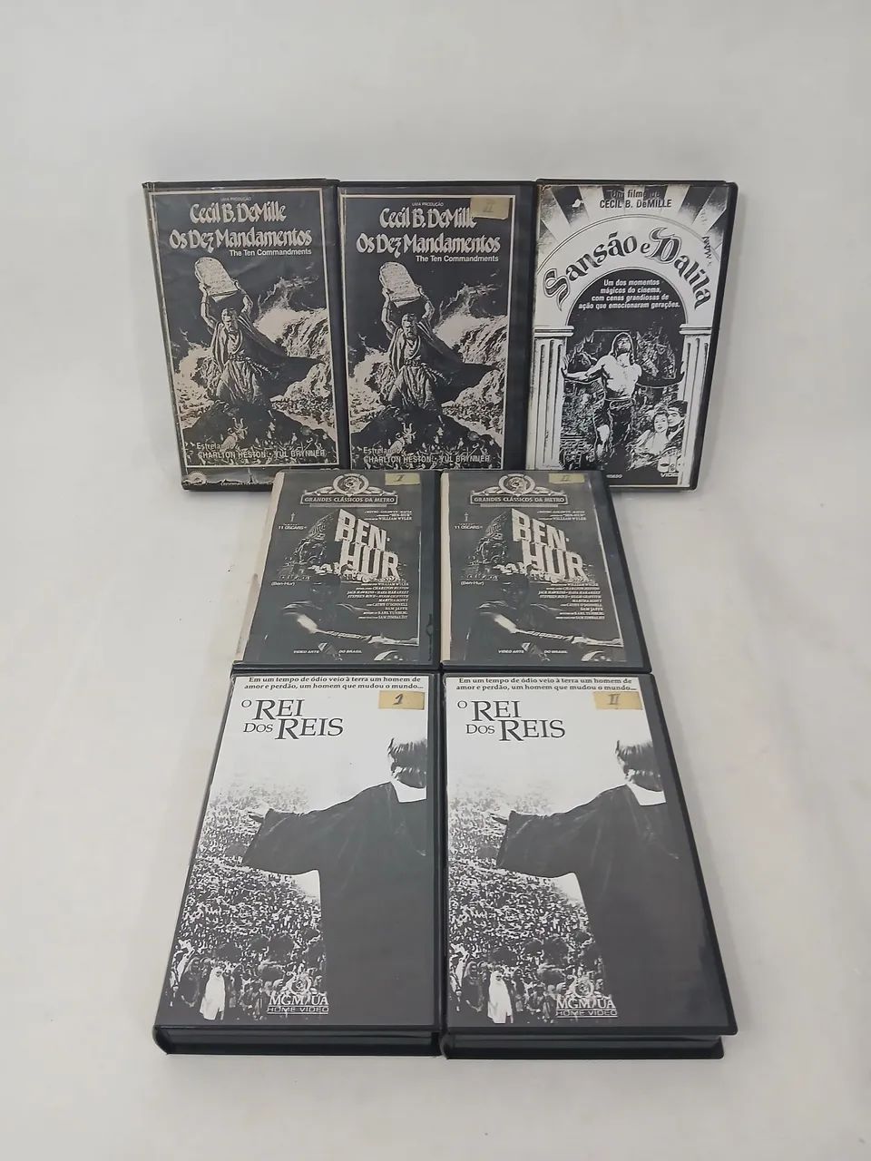 Lote Grandes Filmes VHS COPIAS dos Originais  com Manual das Fitas