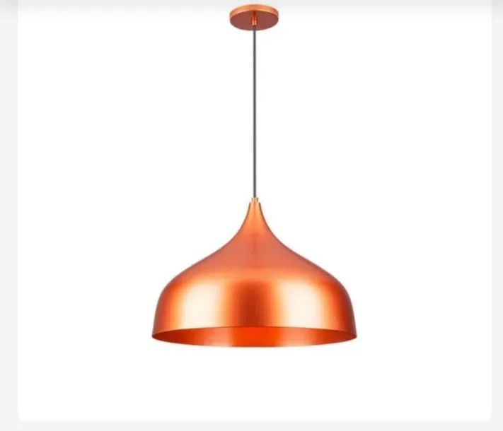 Pendente moderno cor cobre 40cm  - Foto 2