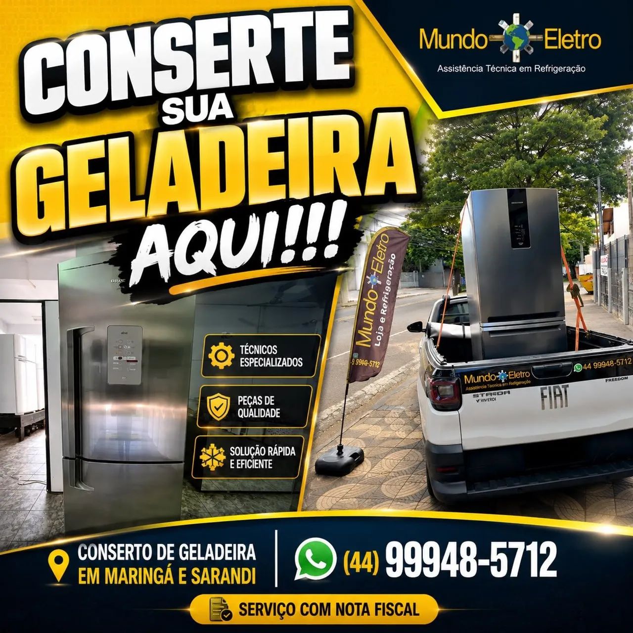 Geladeira sem gás motor queimado?