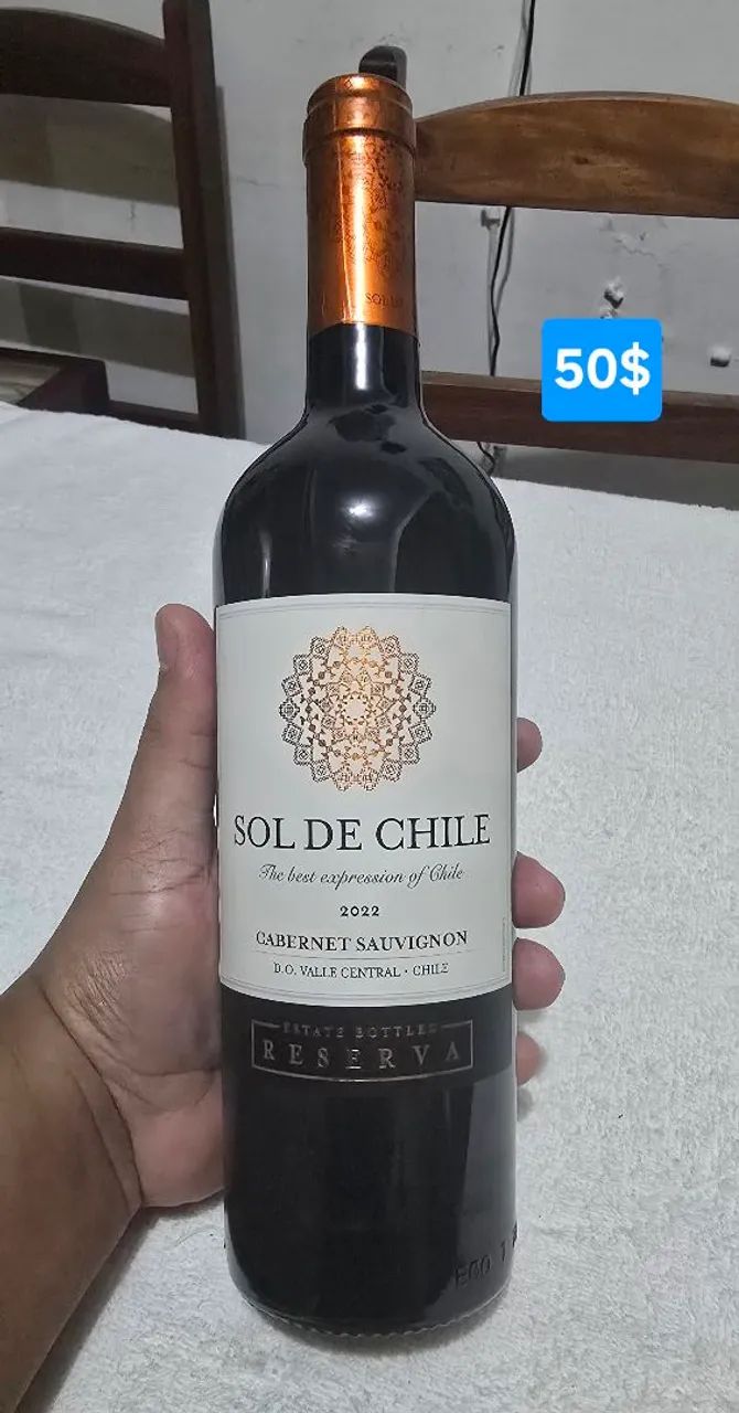 Vinho chileno Sol de Chile Reserva Cabernet Sauvignon original 