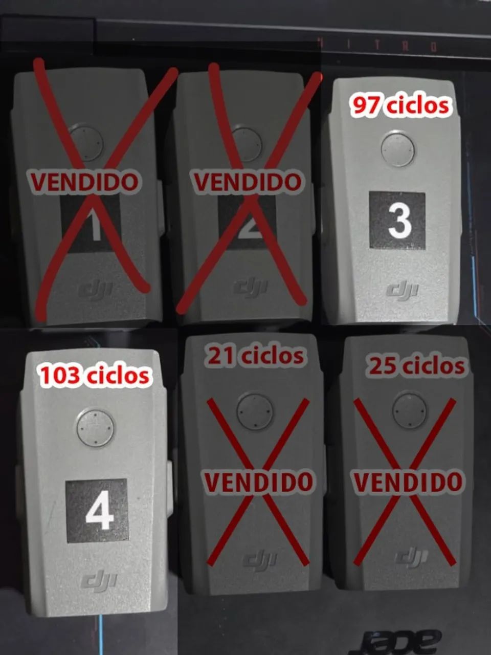 Bateria Drone Dji Air2/2S originais!