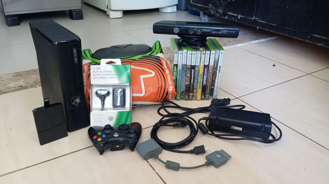 Kit Xbox 360 S Console Original Completo.