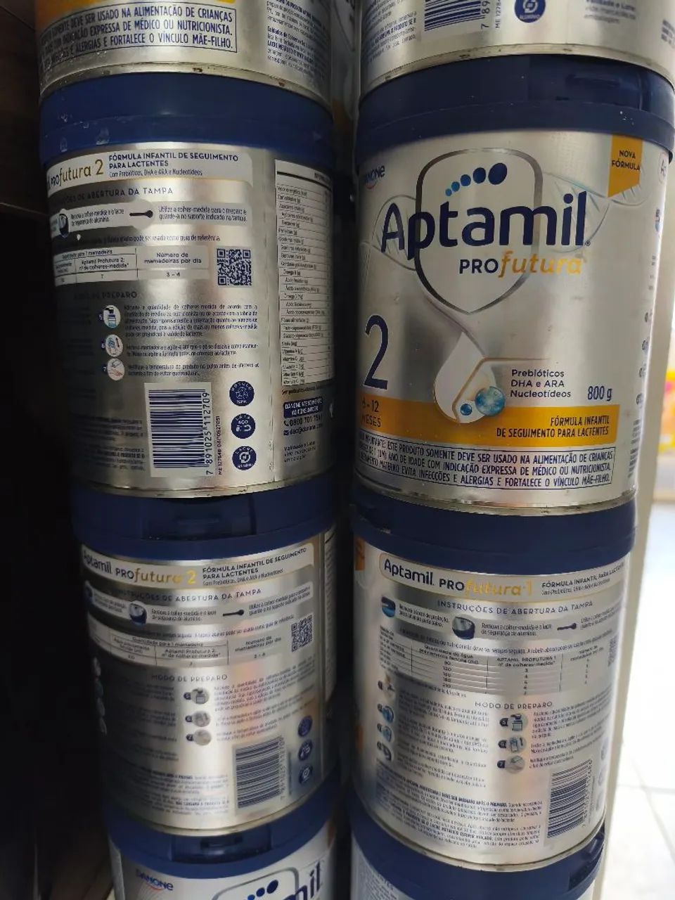 Latas vazias 800g 