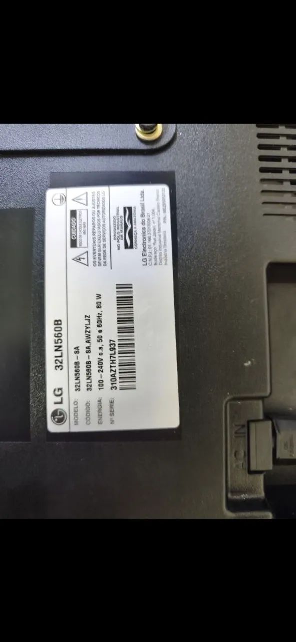 Televisão LG 32 pelegadas. 