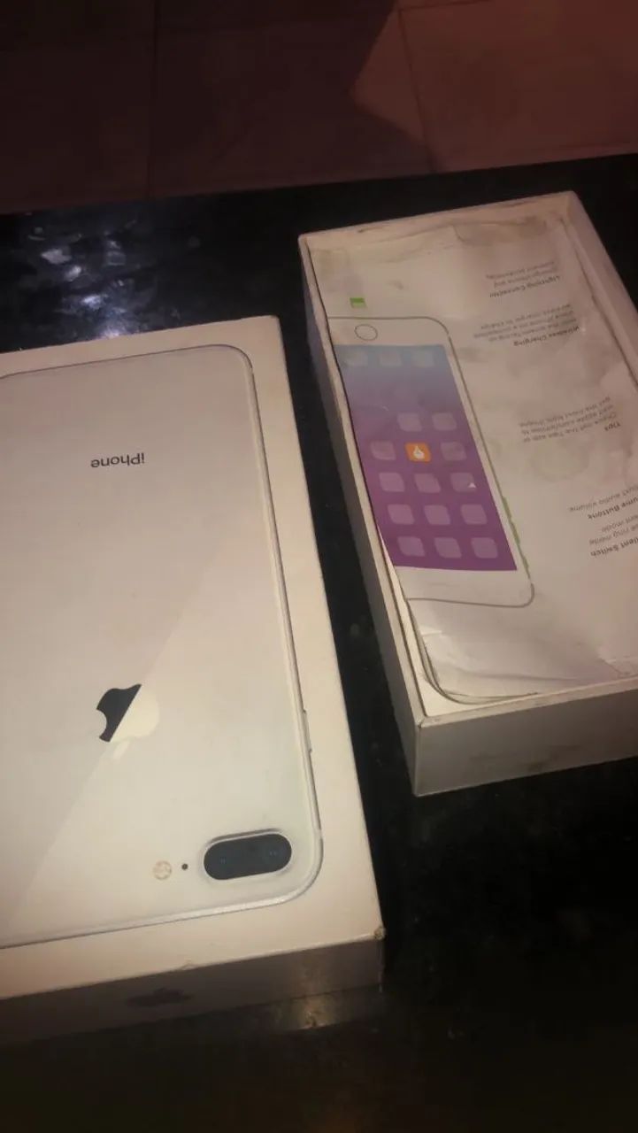 iPhone 8 plus na caixa