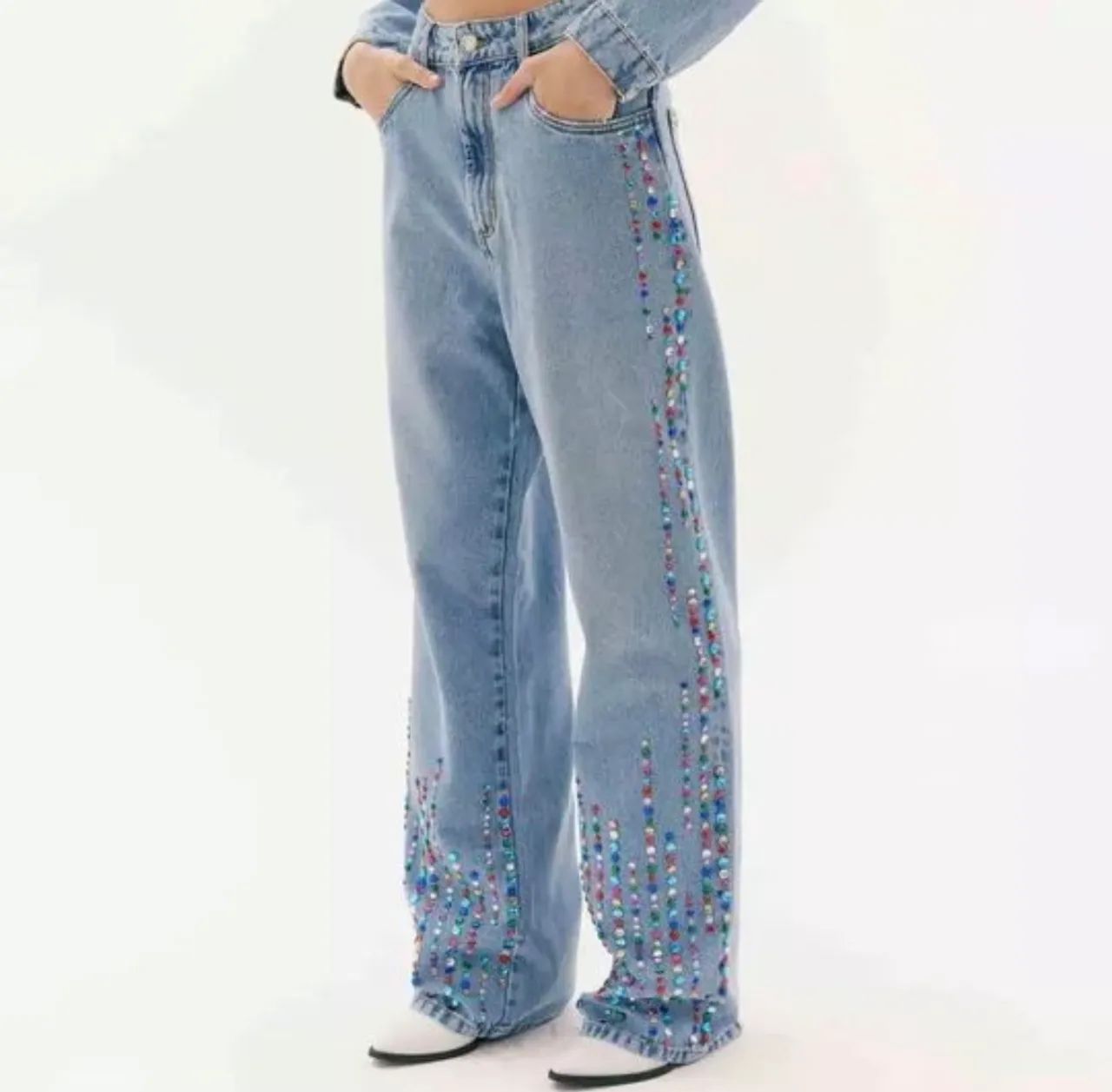 Calça Jeans Wide Leg Amarante Brasil - Foto 2