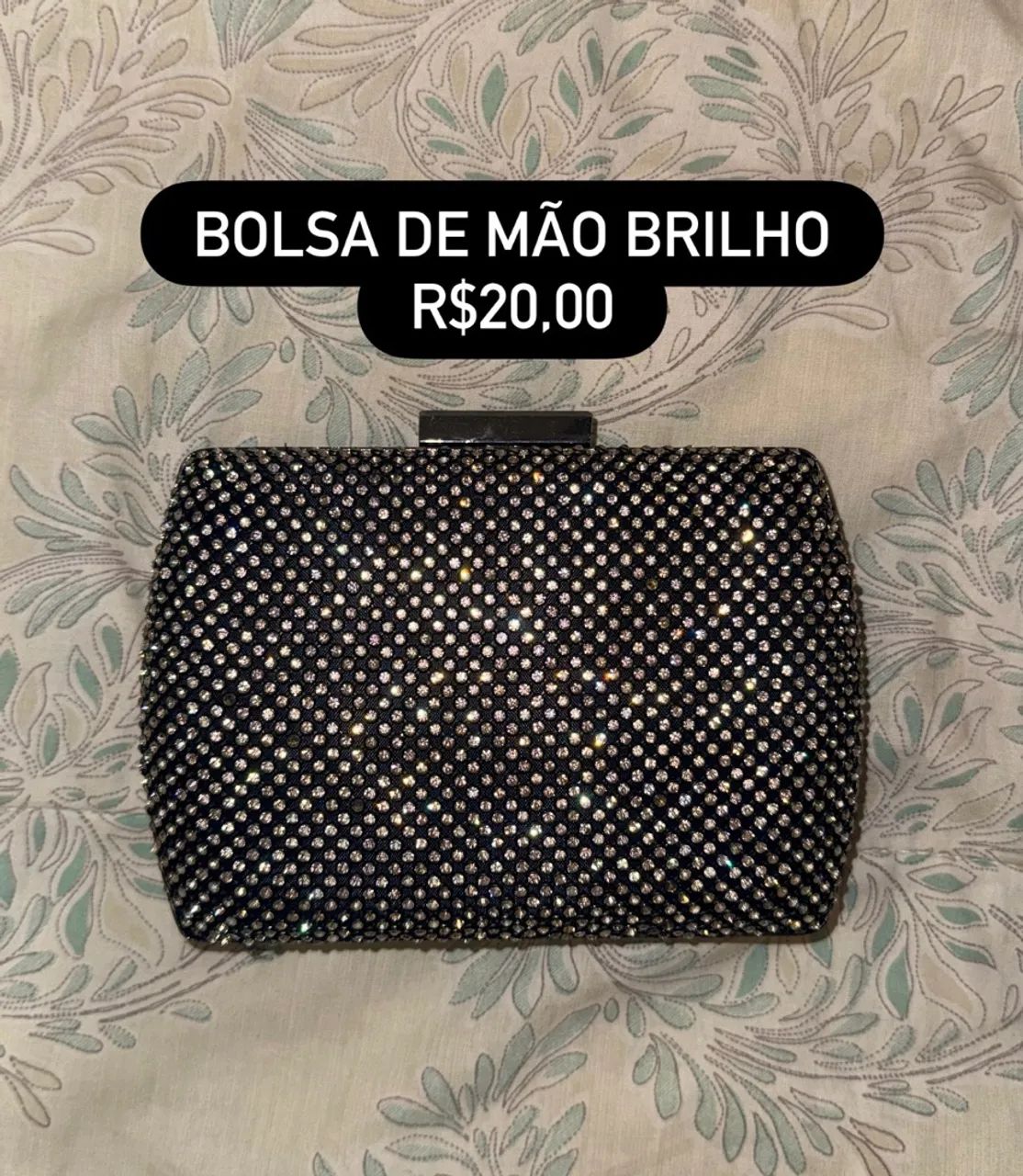 BOLSA DE MÃO BRILHO