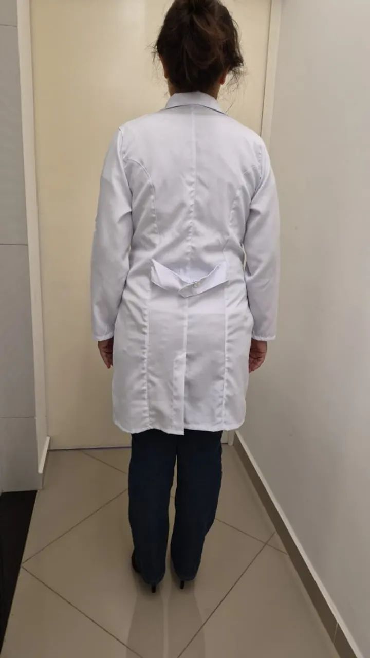 Avental Branco manga longa - Foto 2