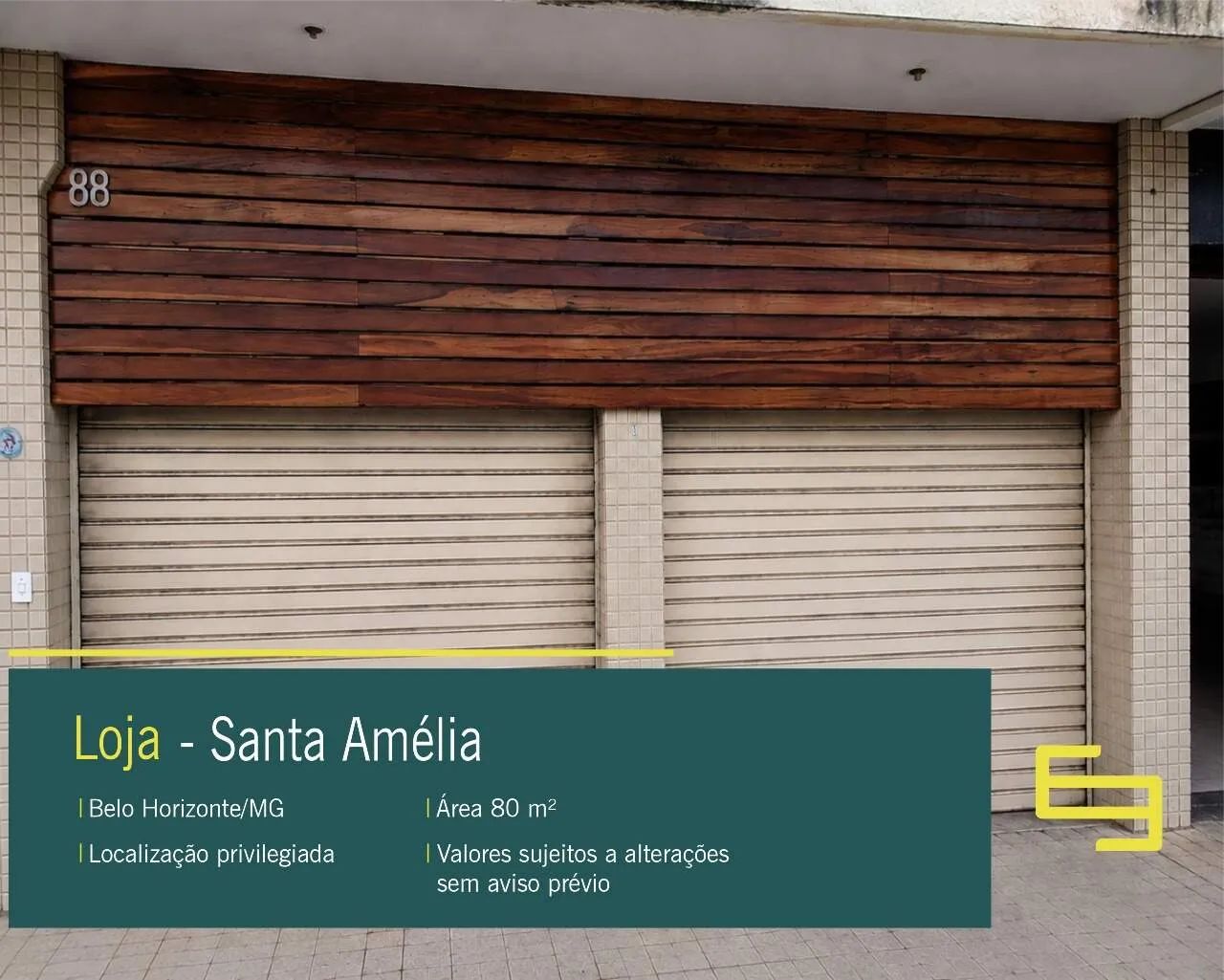Loja para alugar no Santa Amélia em Belo Horizonte/MG