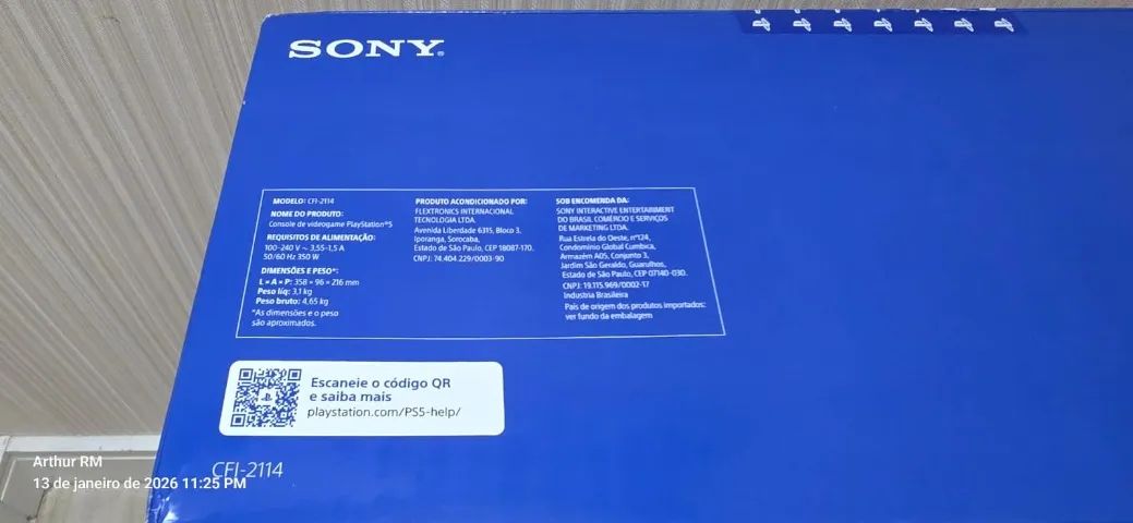 PlayStation 5 Slim com Leitor de Disco NOVO LACRADO COM GARANTIA 1TB -Sem jogos - CFI-2114 - Foto 5