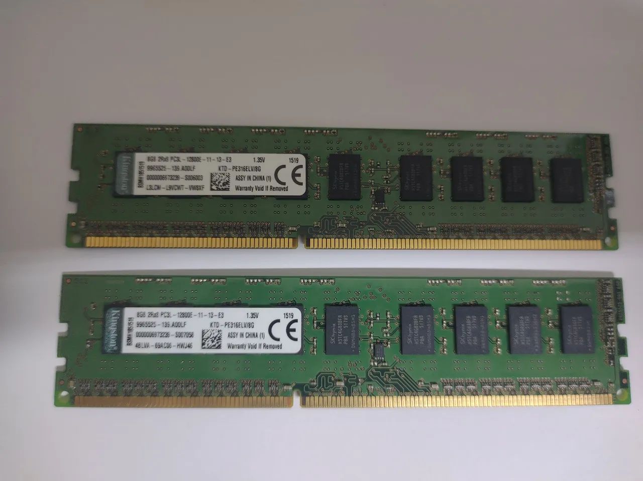 Kit memória DDR 3 2x8 para servidor 