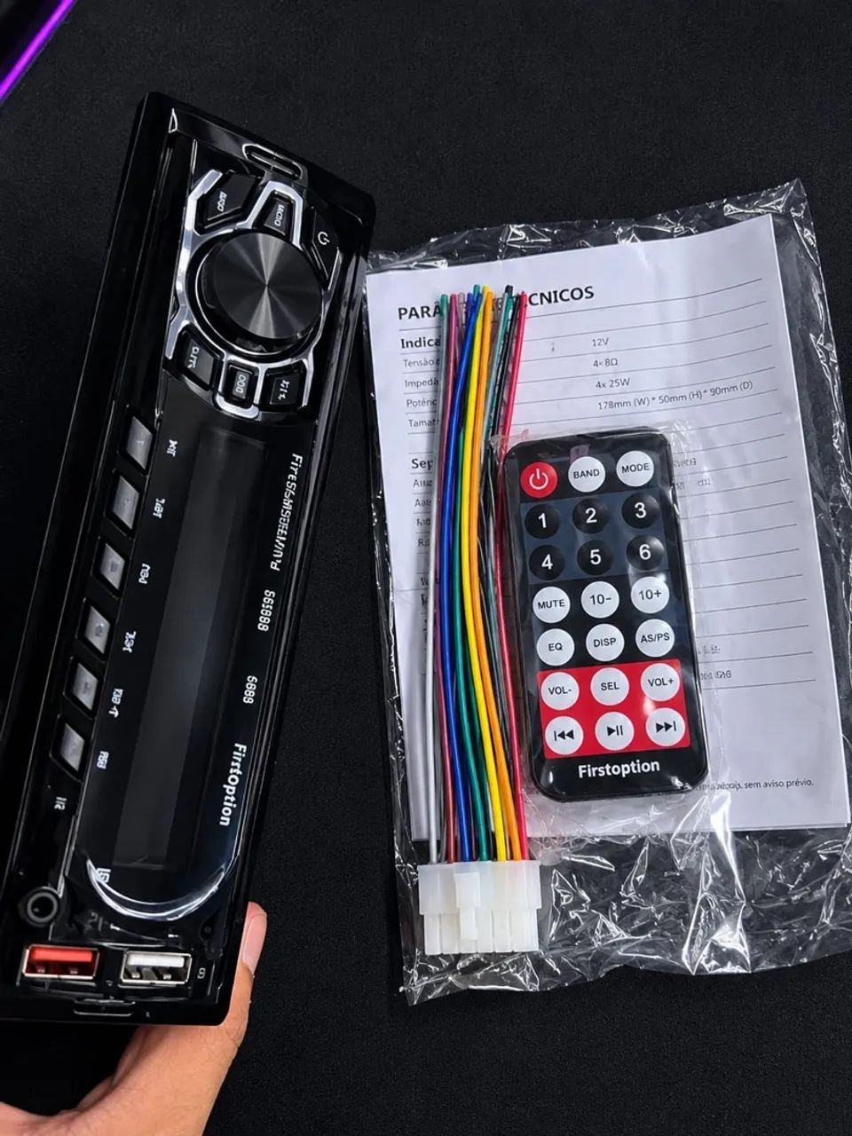 RÁDIO DE CARRO COM BLUETOOTH e USB - Foto 4