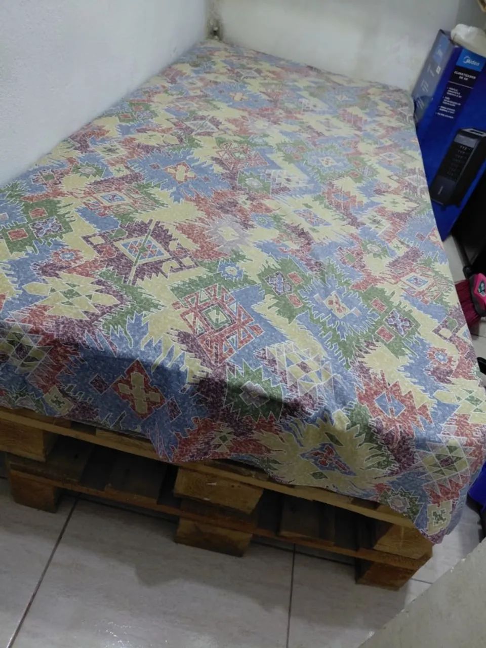 Cama Solteiro Palete Euro e Tratado + Colchão | kit Completo - Foto 3