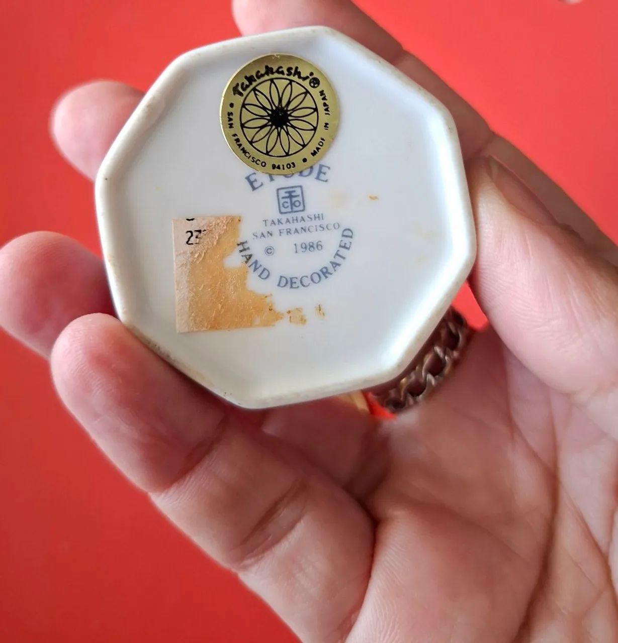 Caixinha em porcelana pintada a mão - Foto 4