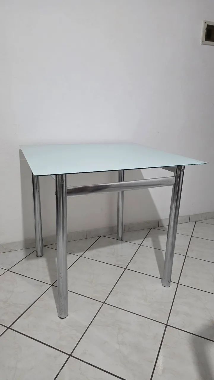 Mesa de vidro quadrada - Foto 2
