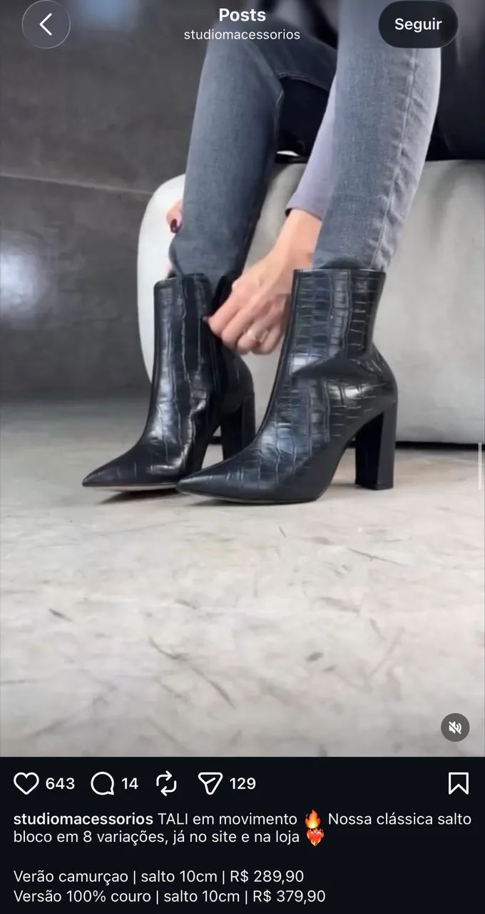 Botas Studio M - Novas - Smart - Foto 5