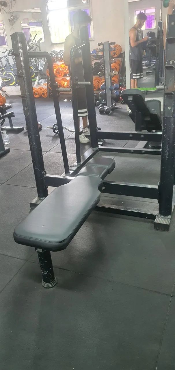 Lote com 6 aparelhos de musculação