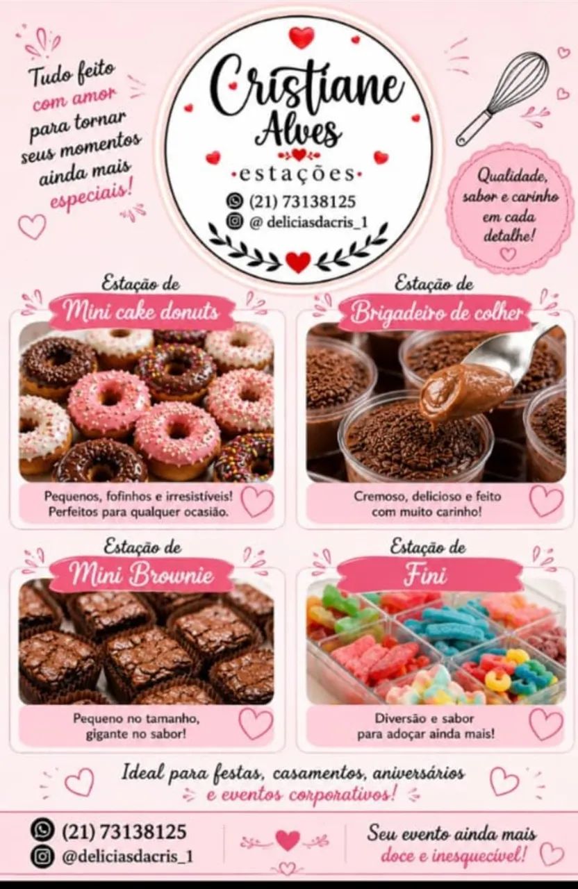 Estação de brigadeiro de colher e fini 