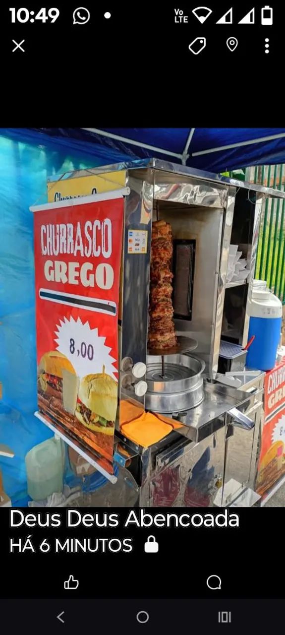 Vende-se carrinho de churrasco grego 