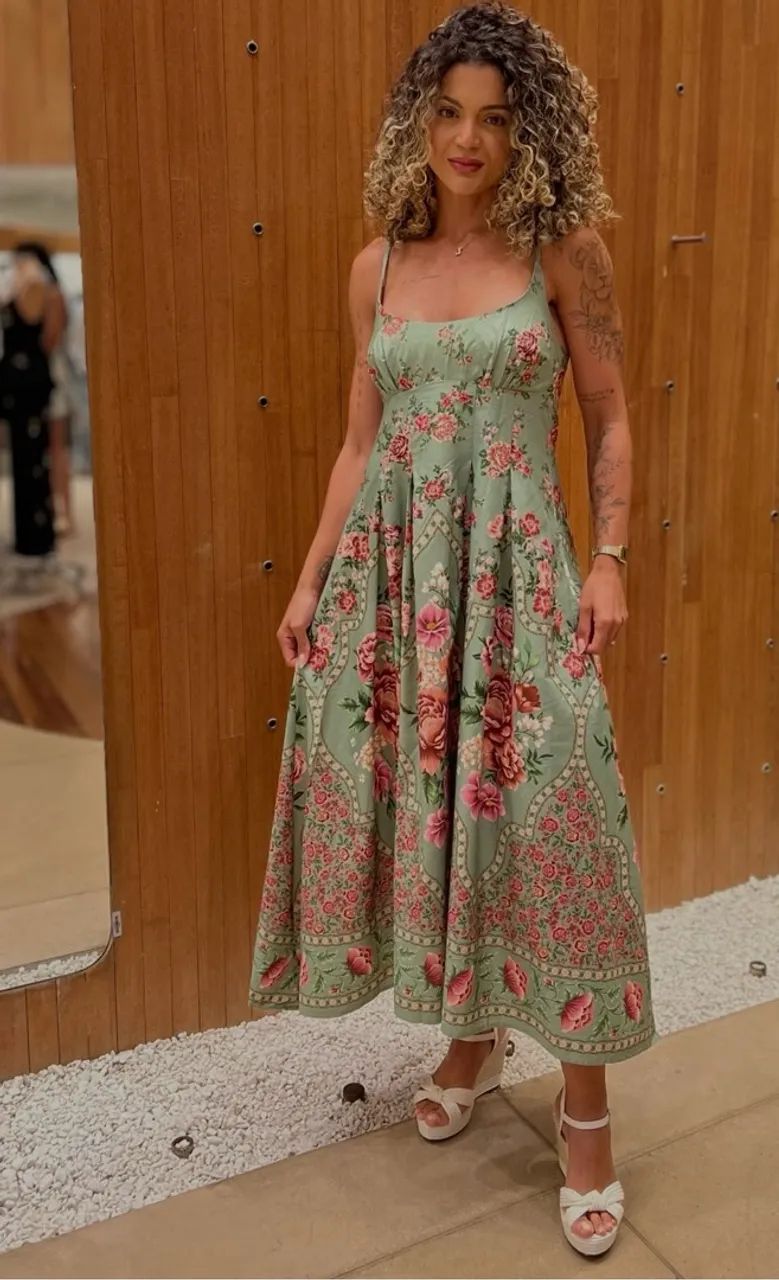 Vestido Farm P alça romance  - Foto 3