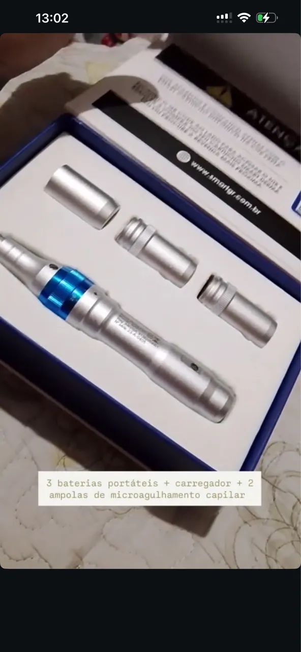 Caneta microagulhamento SMART DERMAPEN - NUNCA USADA! 