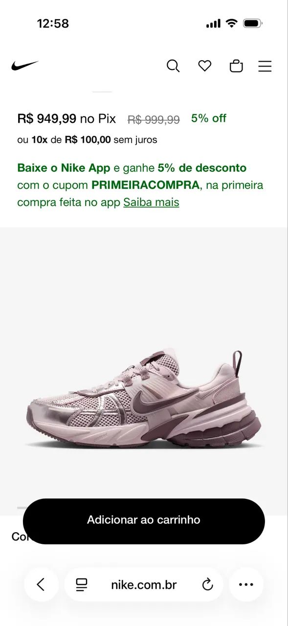  Tênis Nike V2K Run Feminino - Foto 4